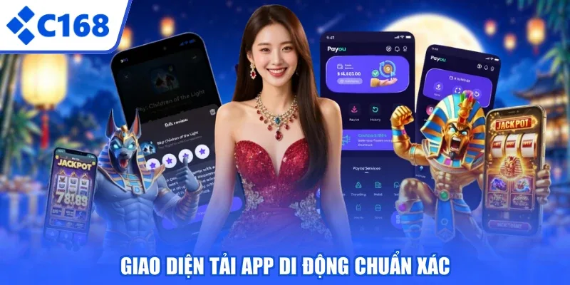 Giao diện tải app di động chuẩn xác