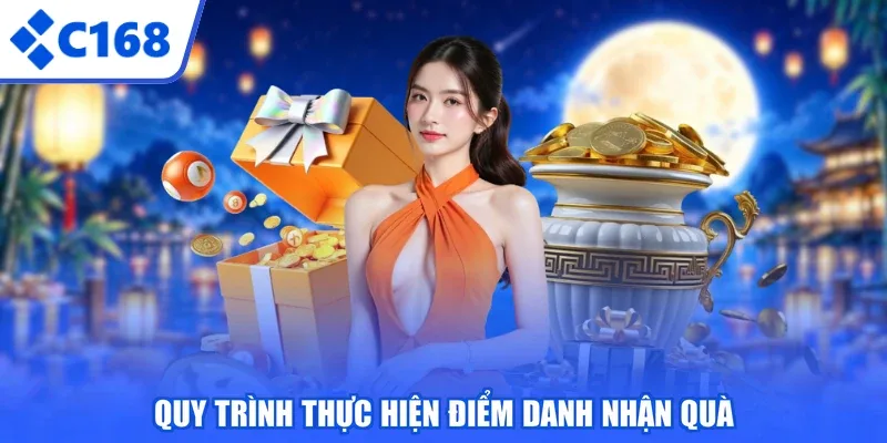Quy trình thực hiện điểm danh nhận quà